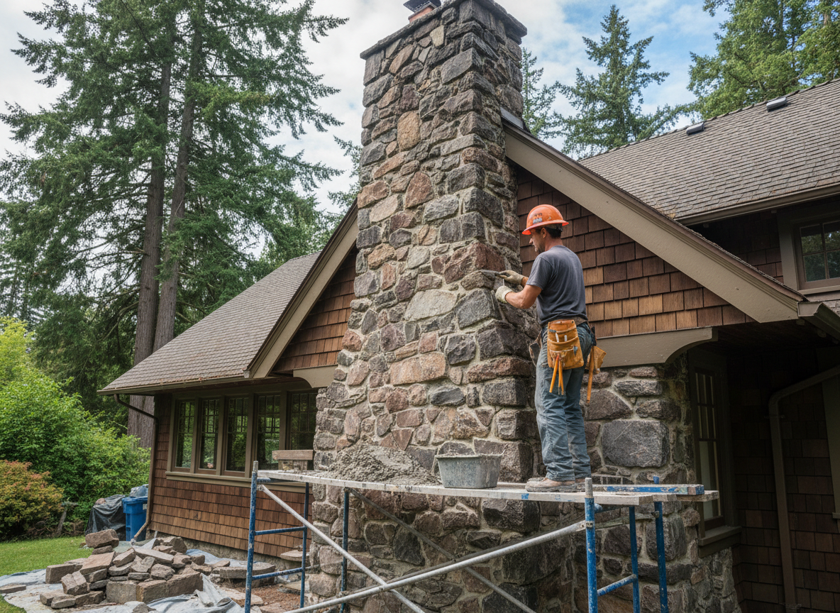 Stone Chimney Repair in Gresham, OR